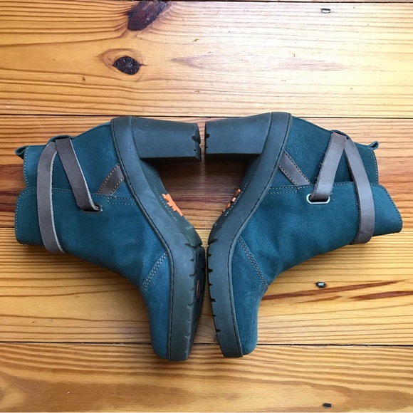 Art Teal Tan Strap Spanish Leather Boots, EUC, 38 - Picture 3 of 14